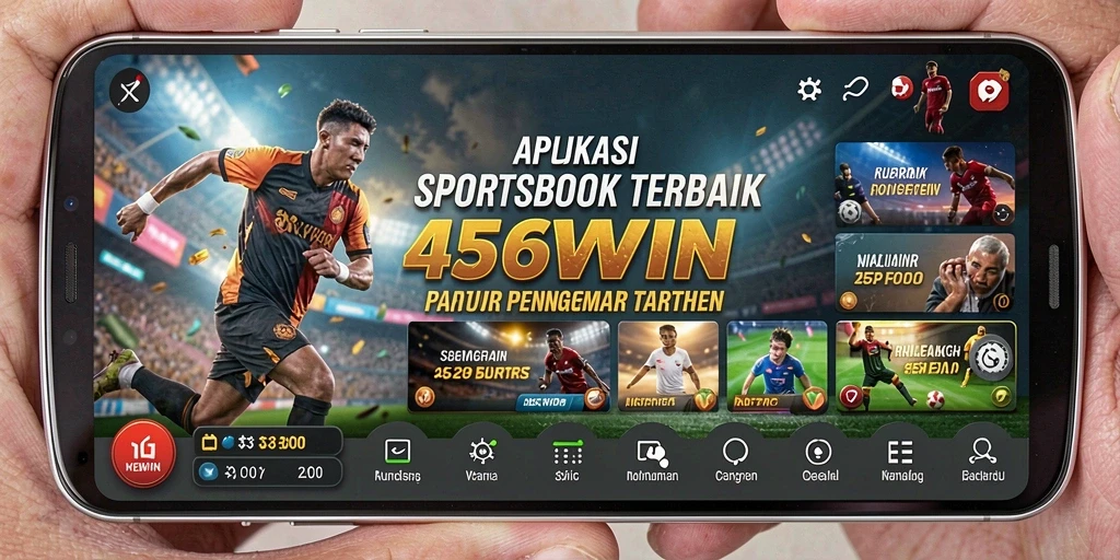 Screenshot utama 456WIN menampilkan antarmuka Sportsbook yang menarik dan informatif.