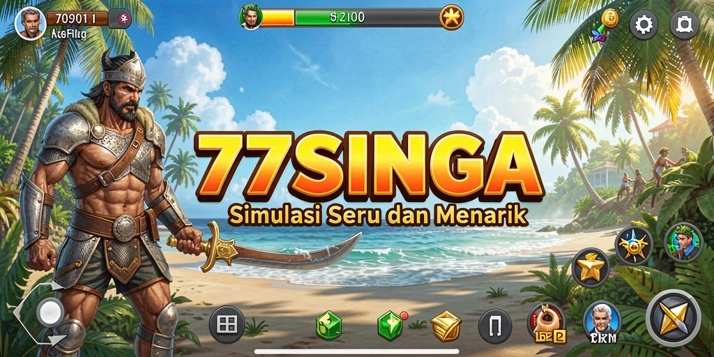 Tampilan gameplay seru dari 77SINGA yang mengasyikkan.