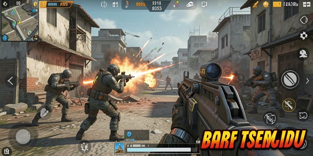Gameplay seru dalam <strong>8055</strong> yang penuh aksi dan strategi.