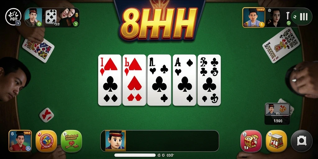 Tampilan gameplay Domino yang seru di 8HHH.