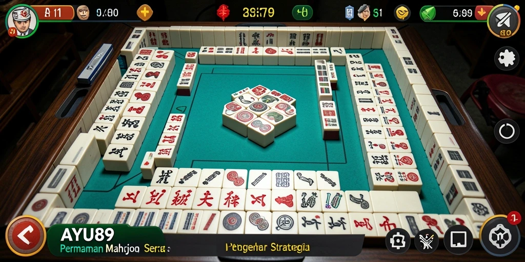 Tampilan gameplay AYU89 yang menarik dan seru saat bermain Mahjong.
