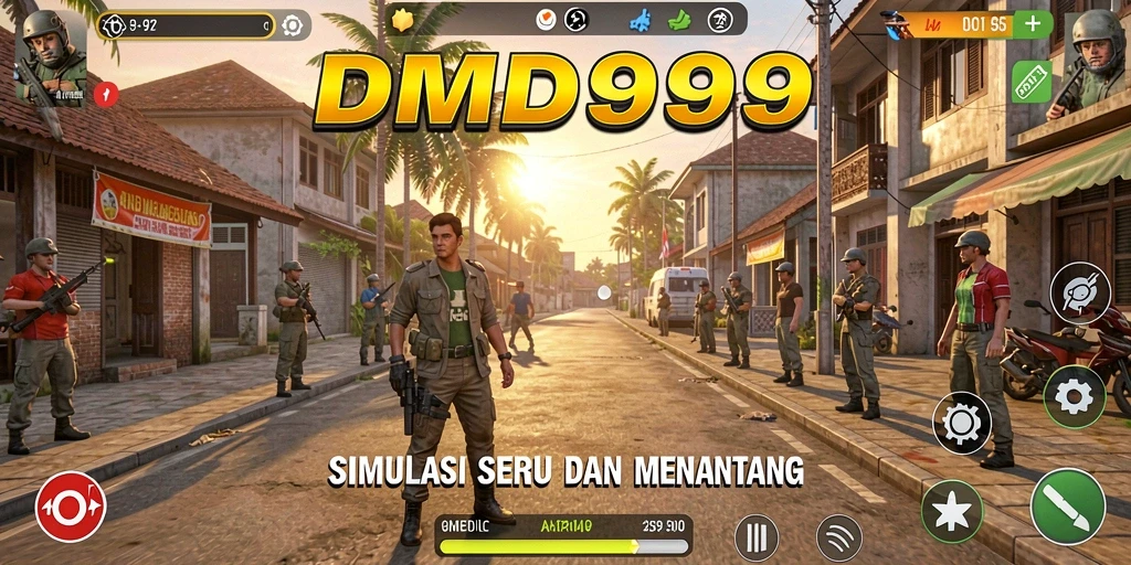 Gameplay menarik DMD999 dengan nuansa simulasi yang mendalam.