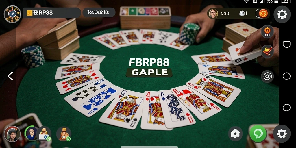 Screenshot FBRP88 menampilkan serunya bermain Gaple secara online.