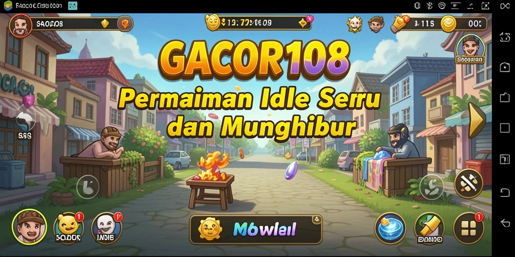 Tampilan gameplay GACOR108 dengan aksi Idle yang seru.