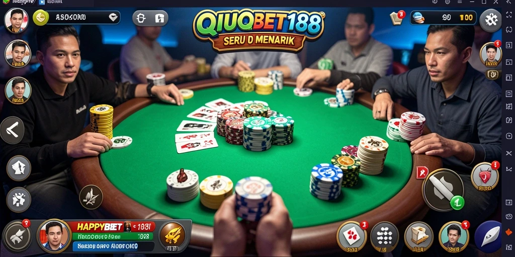 Tampilan menarik dari gameplay QiuQiu di HAPPYBET188.