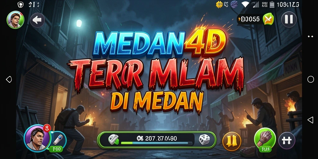 Screenshot menampilkan gameplay seram di MEDAN4D.