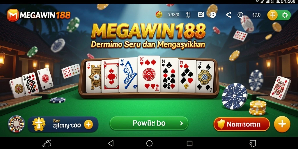 Tampilan menarik gameplay MEGAWIN188 saat bermain domino.