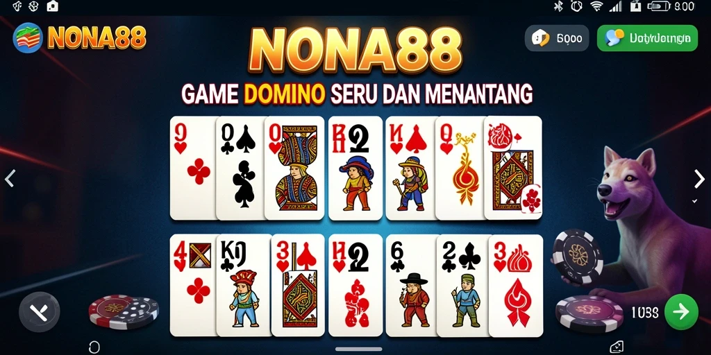 Tampilan gameplay Domino yang menarik dan interaktif.