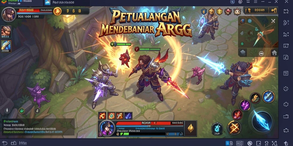 Screenshot menampilkan aksi gameplay mendebarkan dalam RDI88.