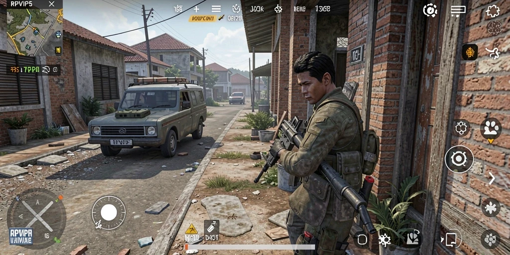 Tampilan menarik dari gameplay simulasi RPVIP5 yang menampilkan interaksi karakter.