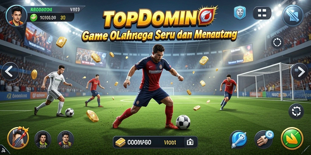 Tampilan gameplay seru dari TOPDOMINO yang menantang.