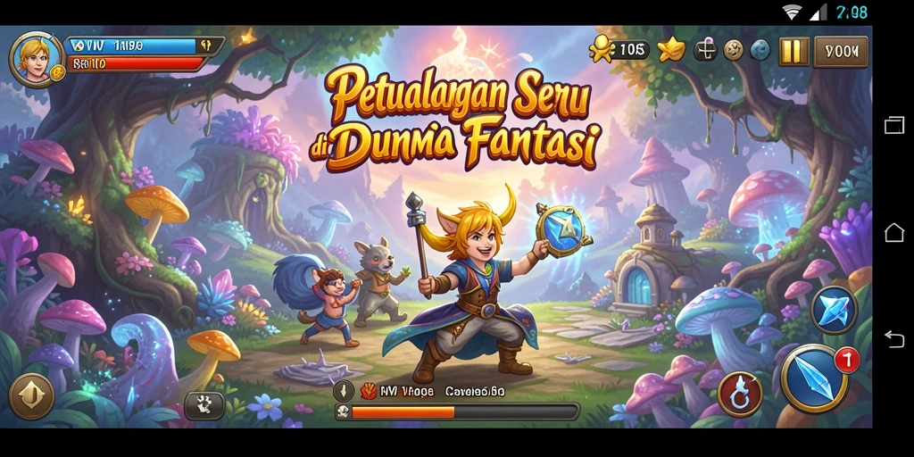 Tampilan gameplay VW108 yang menantang dan memukau.
